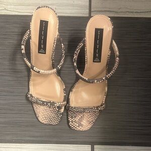 Steven By Steve Madden Snakeskin Heels